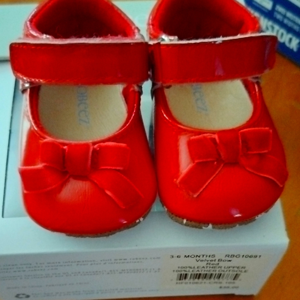 Robeez Red Patent Leather 3-6mnths